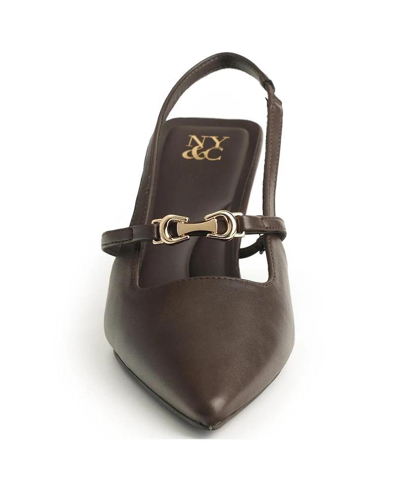 New York & Company Women's Cindy Slingback Heels