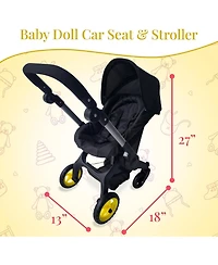 The New York Doll Collection Baby Doll Car Seat and Stroller Combo.