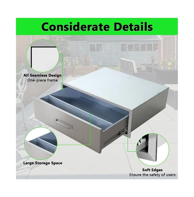 gaomon 30" Outdoor Kitchen Drawers