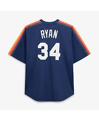 Mitchell & Ness Men's Nolan Ryan Navy Houston Astros Cooperstown Collection Big Tall Mesh Batting Practice Jersey