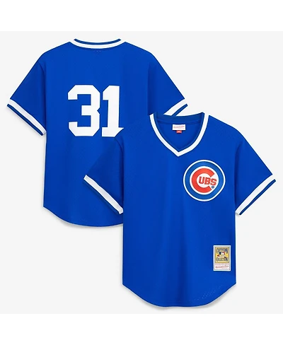 Mitchell & Ness Men's Greg Maddux Royal Chicago Cubs Authentic Batting Practice Jersey