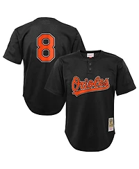 Mitchell & Ness Toddler  Cal Ripken Jr. Black Baltimore Orioles Throwback Mesh Batting Practice Jersey