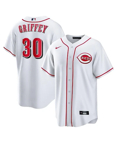 Nike Men's Ken Griffey Jr. White Cincinnati Reds Home Retired Player Replica Jersey