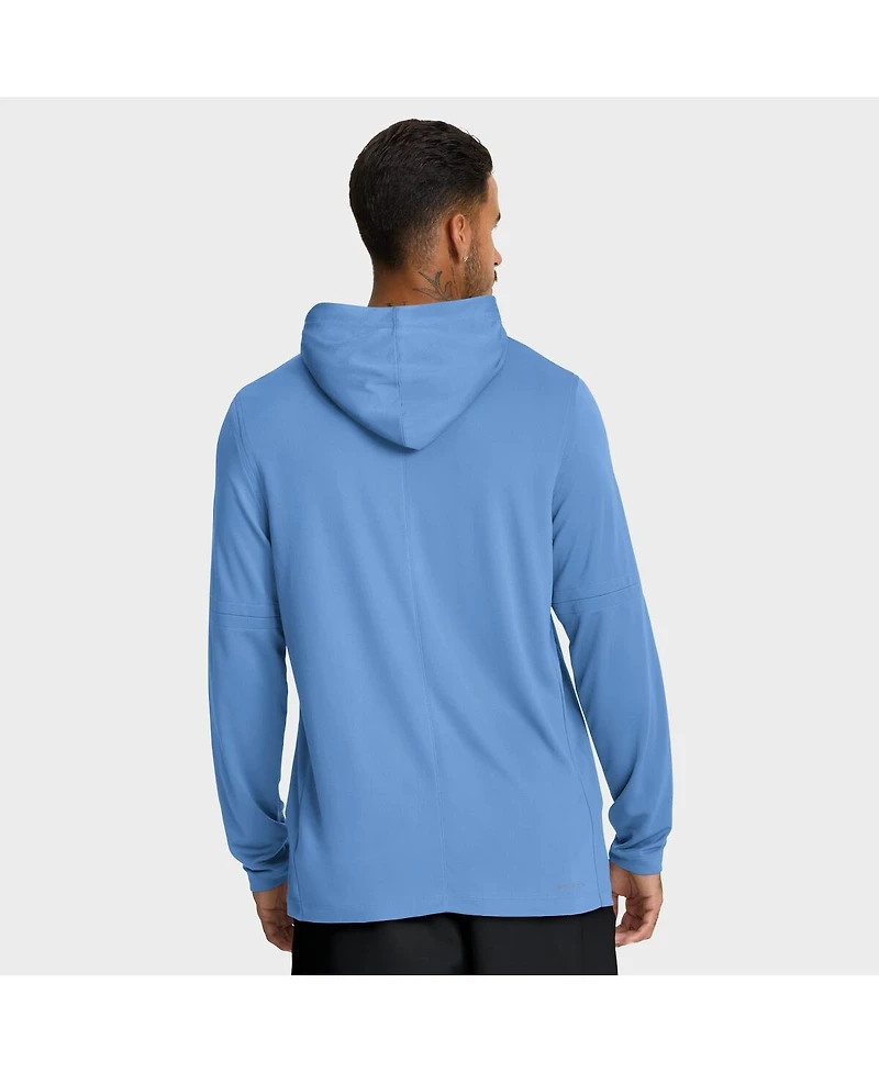 Nike Men's Light Blue Philadelphia Phillies Authentic Collection Dri-fit Long Sleeve Hoodie