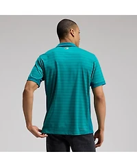 Nike Men's Teal Seattle Mariners Authentic Collection Striped Victory Dri-fit Polo Shirt