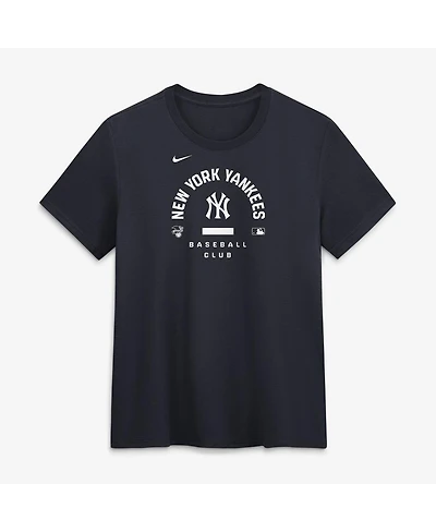 Nike Women's Navy New York Yankees Authentic Collection Early Work Tri-Blend Dri-fit T-Shirt