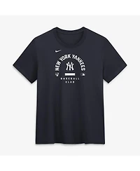 Nike Women's Navy New York Yankees Authentic Collection Early Work Tri-Blend Dri-fit T-Shirt