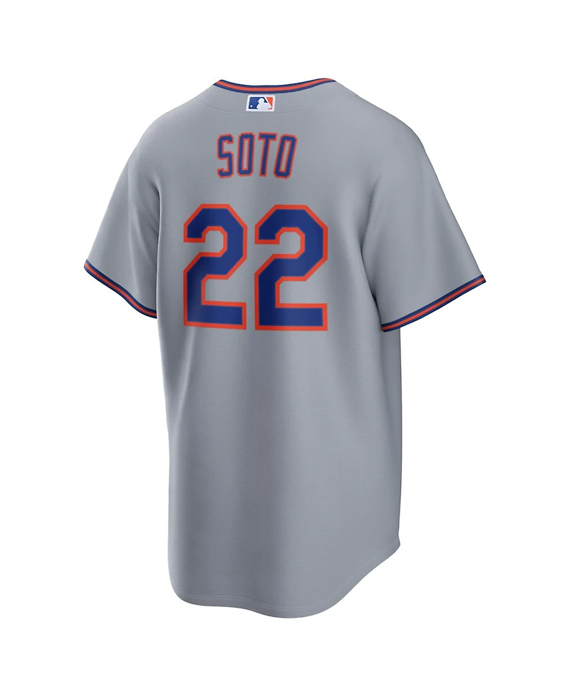 Nike Men's Juan Soto Gray New York Mets Road Replica Jersey