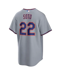 Nike Men's Juan Soto Gray New York Mets Road Replica Jersey