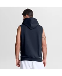Nike Men's Navy Atlanta Braves Authentic Collection Standard Issue Dri-fit Sleeveless Hoodie
