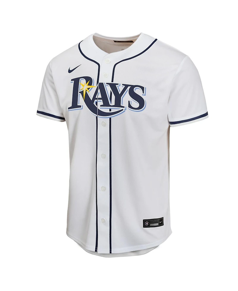 Nike Big Boys and Girls Junior Caminero White Tampa Bay Rays Home Player Game Jersey