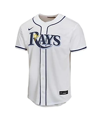 Nike Big Boys and Girls Junior Caminero White Tampa Bay Rays Home Player Game Jersey