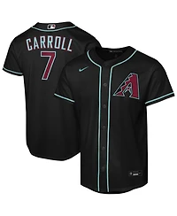 Nike Big Boys and Girls Corbin Carroll Black Arizona Diamondbacks Alternate Replica Jersey