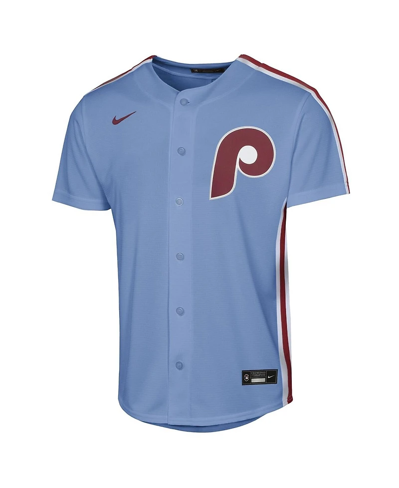 Nike Big Boys and Girls Bryce Harper Light Blue Philadelphia Phillies Alternate Replica Jersey