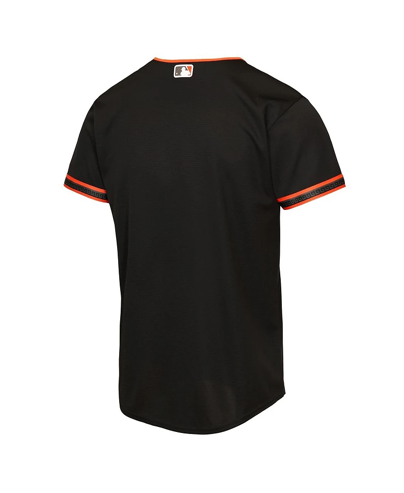 Nike Big Boys and Girls Black San Francisco Giants Alternate Replica Jersey