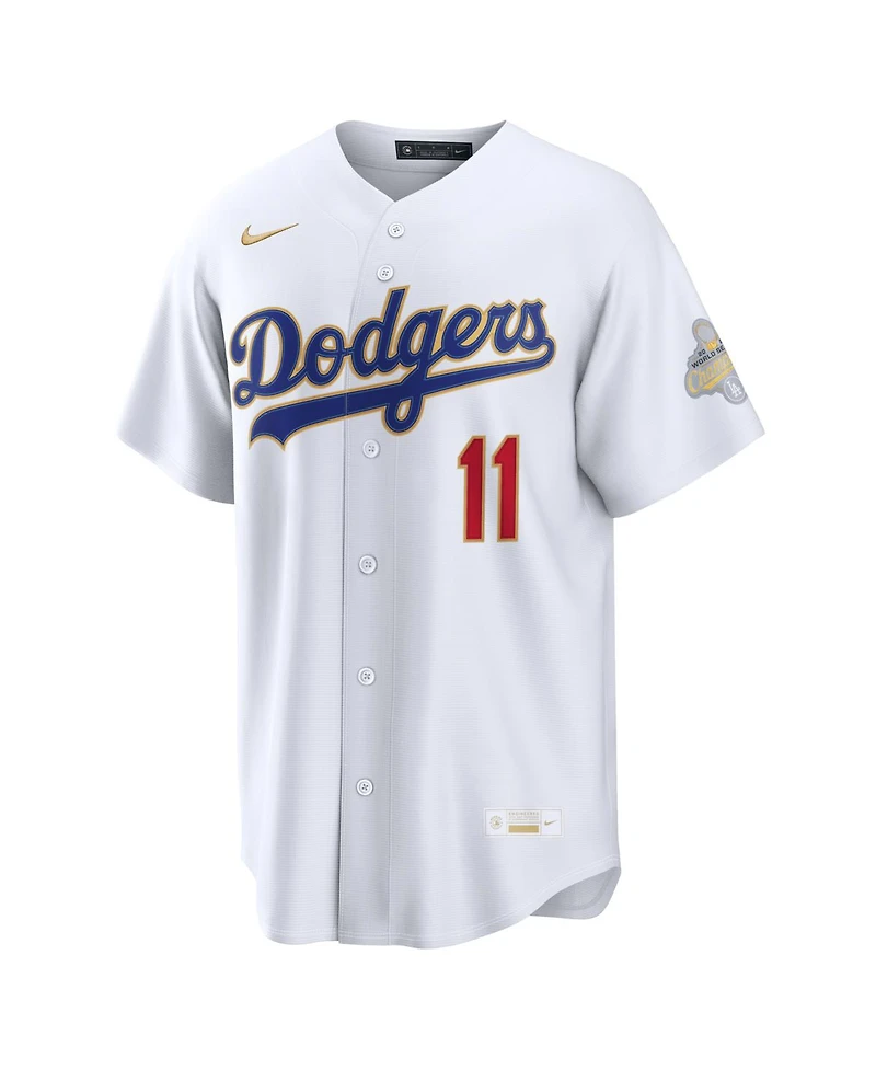 Nike Men's Roki Sasaki White Los Angeles Dodgers 2026 Gold Collection Kanji Stadium Jersey