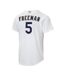 Nike Big Boys and Girls Freddie Freeman White Los Angeles Dodgers 2026 Gold Collection Home Replica Jersey
