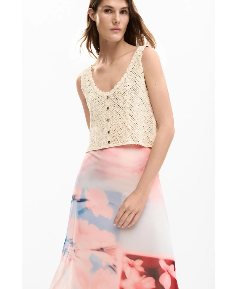 Desigual Women's Combined crochet dress