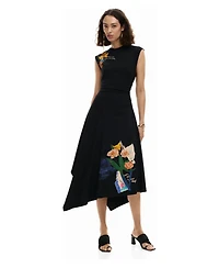 Desigual Women's Asymmetric floral dress