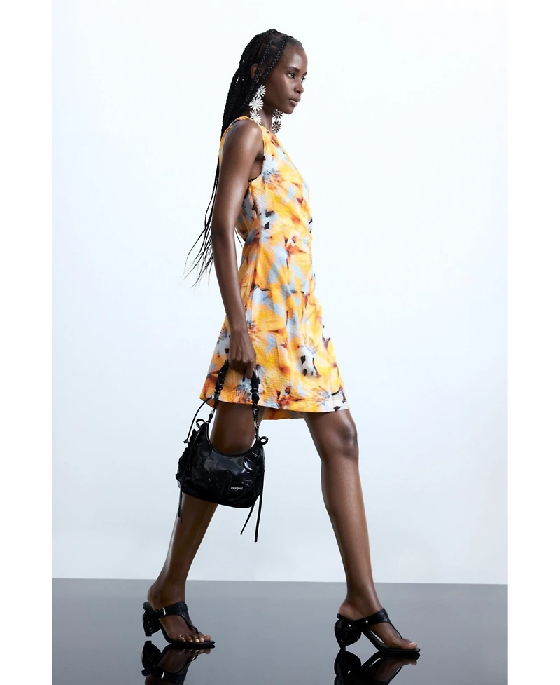 Desigual Women's Asymmetric floral dress