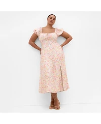 City Chic Women's Amalie Print Maxi Dress