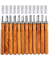 Gnuadz 20 pieces Wood Carving Set Carbon Steel Hand Tool Kit Diy Sculpture Carpenter Experts Beginners