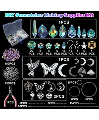 Gnuadz 400pcs Diy Suncatchers Kit Hummingbird Crystal Prism Rainbow Maker Window Decor