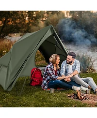 Slickblue Foldable 2 Person Camping Cot Tent Pop Up Shelter with Bag