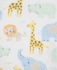 Little Me Baby Boys' Safari Short-Sleeve and Sleeveless Romper, 2-Pack Set