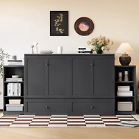 Streamdale Furniture Murphy Bed w/ Storage Drawers and Shelves