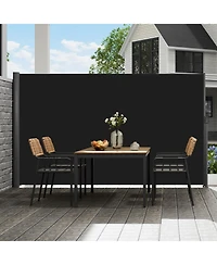 Sugift Retractable Side Awning 71in x 118in Outdoor Privacy Screen