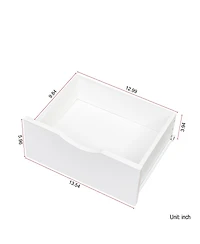 Rainsken Tall Nightstand with Bookshelf