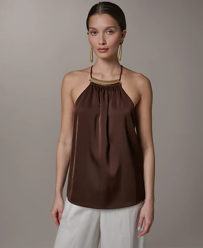 Donna Karan New York Women's Halter Neck Top