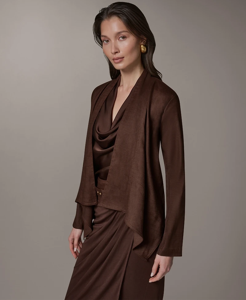 Donna Karan New York Women's Drape Front Jacket