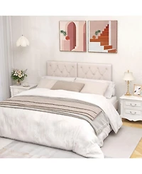 Gouun Tufted Upholstered Twin Headboard with Adjustable Height