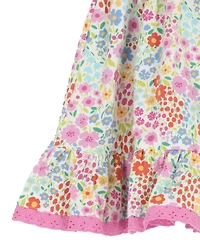 Rare Editions Baby Girls' Floral Print Dress, Bloomer and Headband, 3-Piece Set