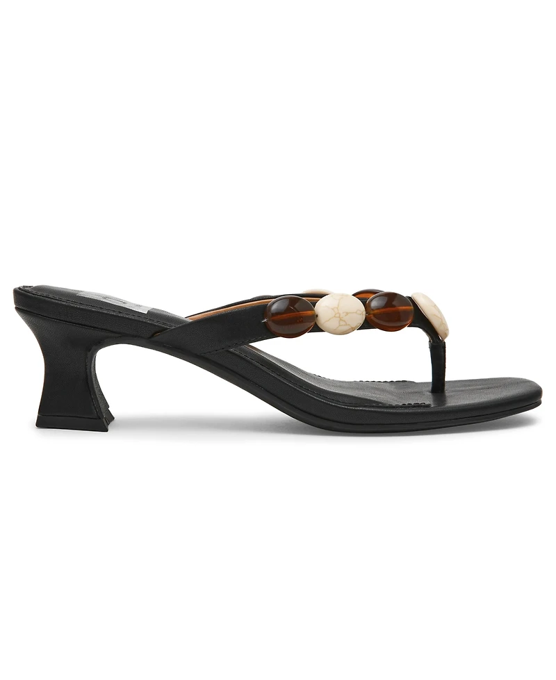 Dv Dolce Vita Women's Bowi Beaded Kitten Heel Sandals