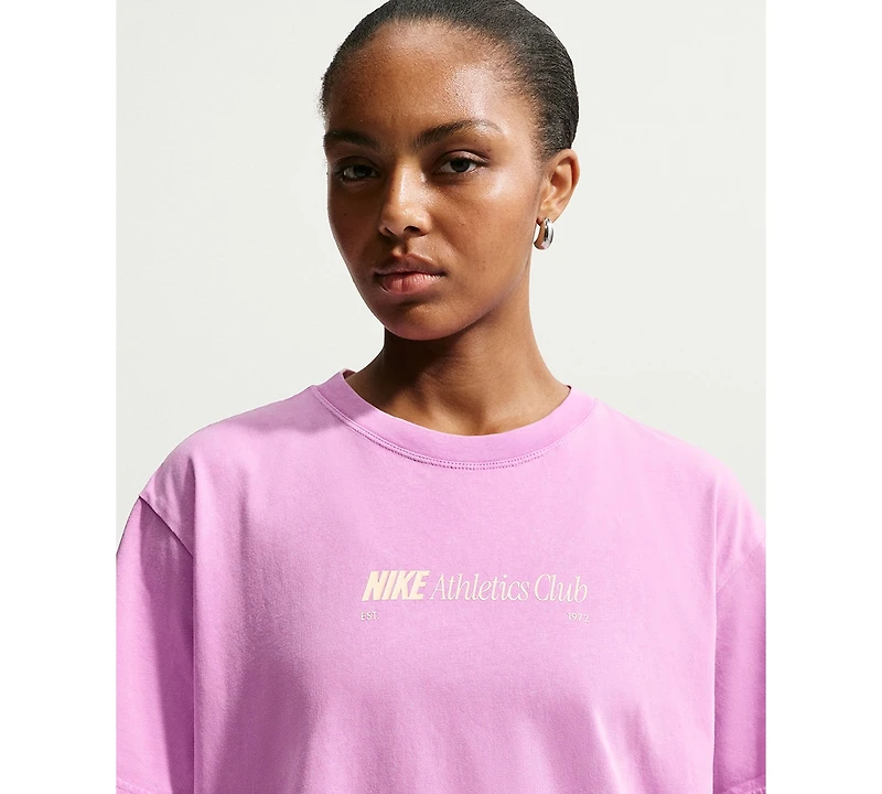 Nike Women's Long-Sleeve Oversized Cotton T-Shirt