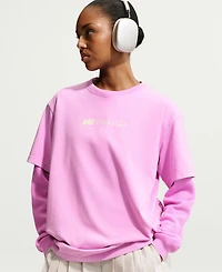 Nike Women's Long-Sleeve Oversized Cotton T-Shirt