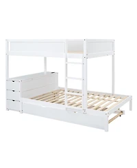 Streamdale Furniture Full-Over-Full Bunk Bed with Twin size Trundle