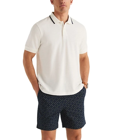 Nautica Men's Short-Sleeve Jacquard Polo Shirt