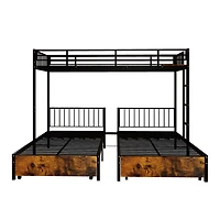 Streamdale Furniture Metal Triple Bunk Bed