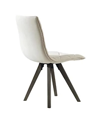 Streamdale Furniture Set of 2 Mid-Century Modern Dining Chairs with Wood Legs