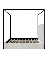 Streamdale Furniture Luxury Metal Canopy Bed, King