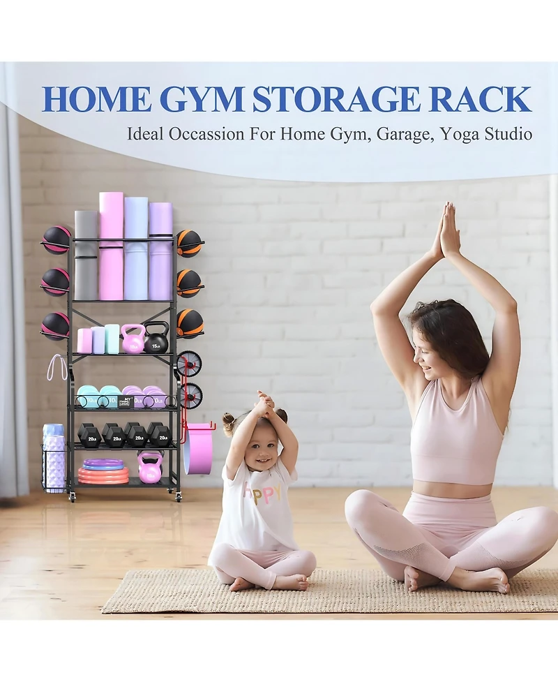 Mythinglogic Extra Large Home Gym Storage Rack