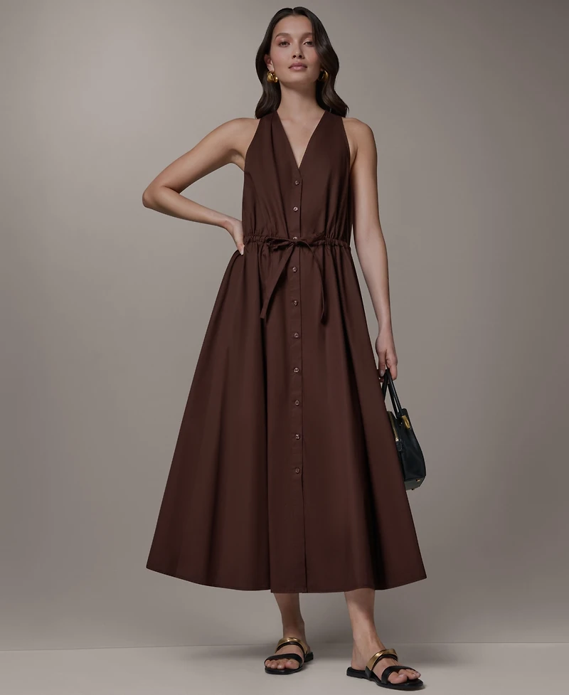 Donna Karan Weekend Women's Button-Front Midi Dress