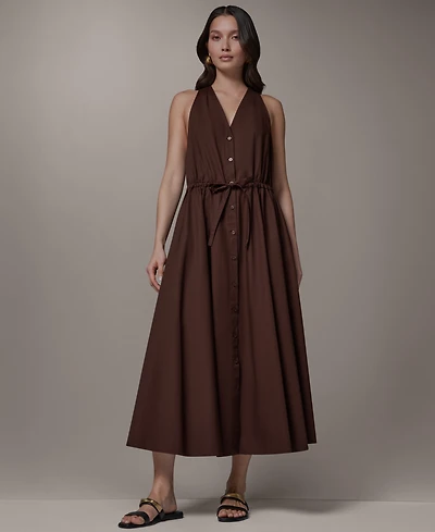 Donna Karan Weekend Women's Button-Front Midi Dress