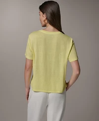 Donna Karan Weekend Women's Striped Short-Sleeve T-Shirt