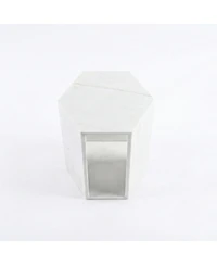 Streamdale Furniture Premium Honed Marble Hexagon Accent Table