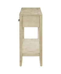 Streamdale Furniture 59.1" Farmhouse Entryway Table with 3 Drawers and Bottom Shelf.